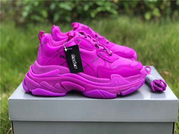 Balenciaga Triple S Letter Plum Red 536737-W2FA1-9016