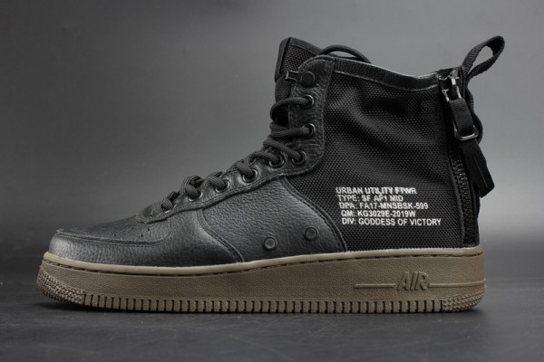 Nike SF Air Force 1 Mid Black Dark Hazel 917753-002