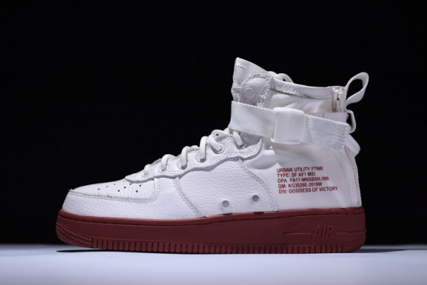 Nike SF Air Force 1 Mid Ivory Mars Stone 917753-100