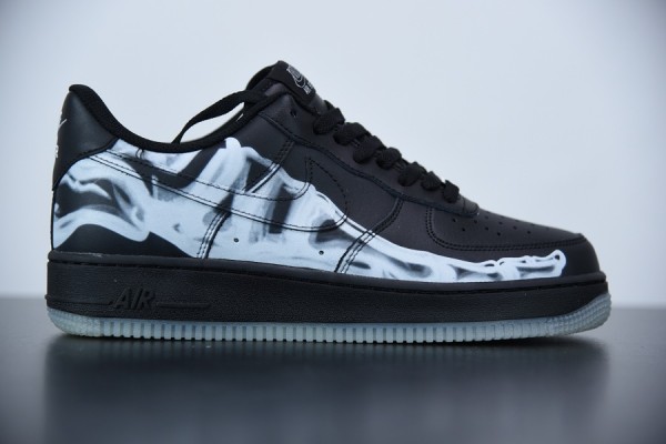 Nike Air Force 1 Low Black Skeleton Halloween (2019) BQ7541 001