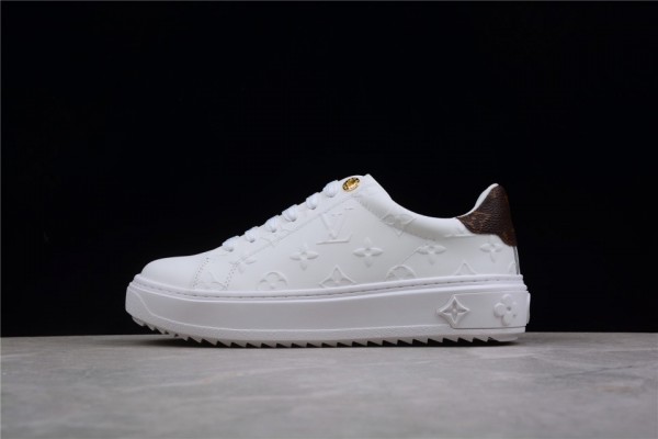 LV Time Out Sneaker White/Monogram Leather