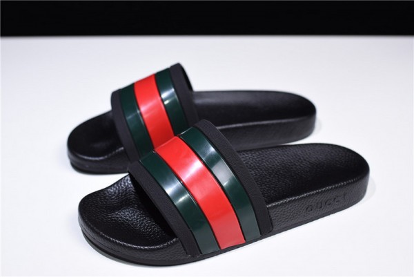 Gucci Pursuit Pool Slides Black