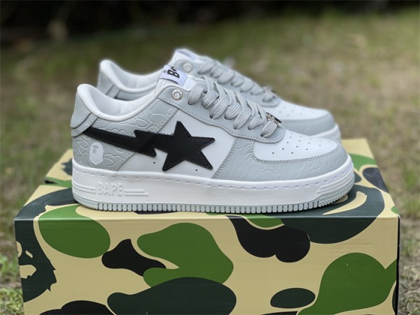 A Bathing Ape Bape Sta Low Grey Black