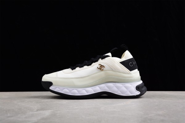 Chanel Low Top Trainer Velvet White G35617 Y53646 10800