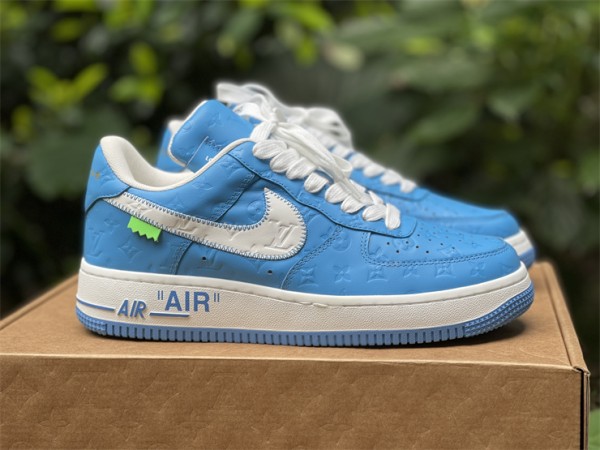 Louis Vuitton x Nike Air Force 1 University Blue