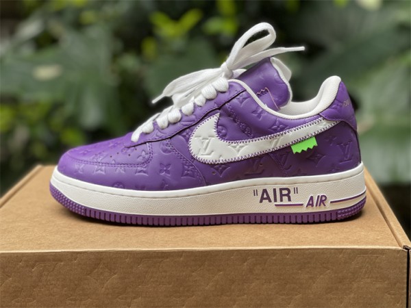 Louis Vuitton x Nike Air Force 1 Purple