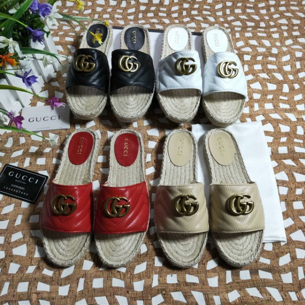 Gucci Sedge Slides With Double G