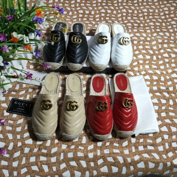 Gucci Sedge Slippers With Double G
