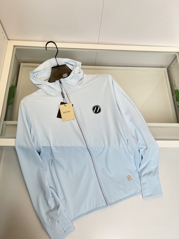 Zegna summer sun protection hooded