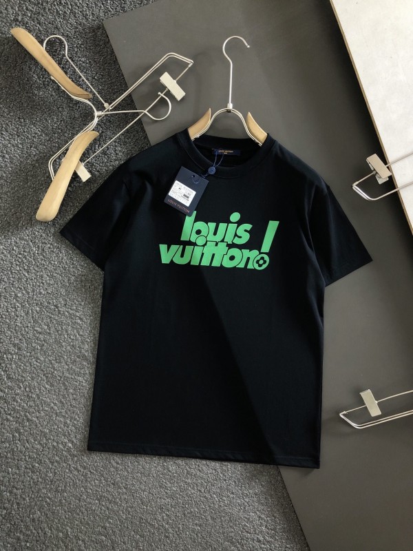 LV Short Sleeve T-shirt - Logo LV Green  