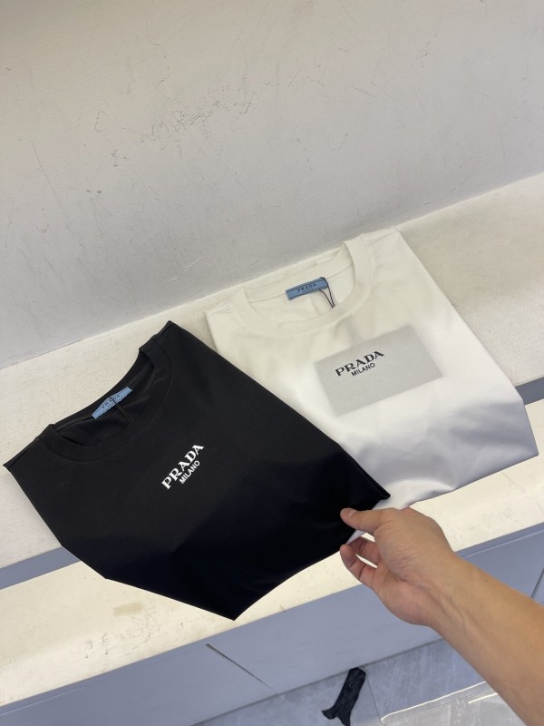  Prada Short sleeve short T - Black - White