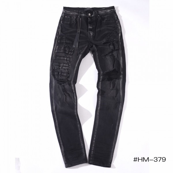 Amiri Bandana Thrasher Jeans - Black