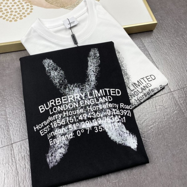  Burberry Short Sleeve T-shirt White/Black