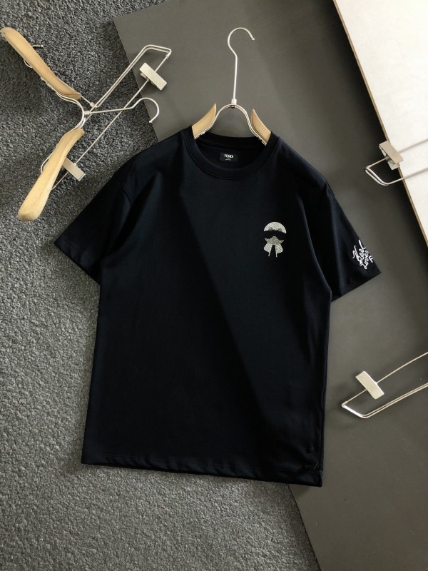 Fendy Short Sleeve T Shirt Black