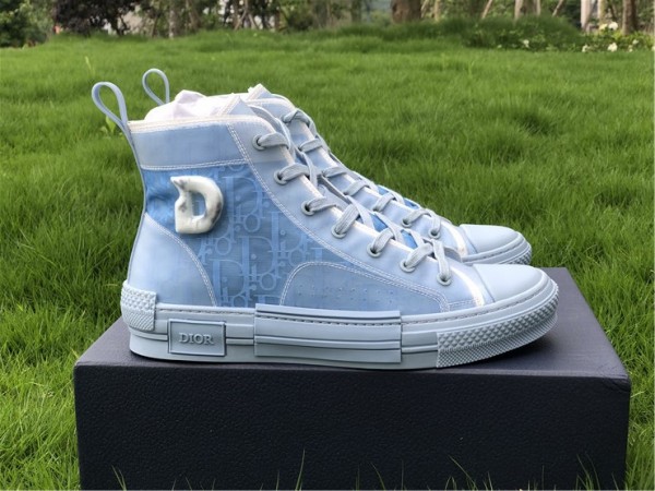 Dior B23 High Top Daniel Arsham Light Blue 3SH118YUP_H561