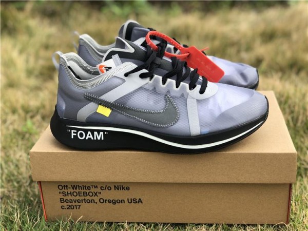 Nike Zoom Fly Off-White Grey Black AJ4588-002