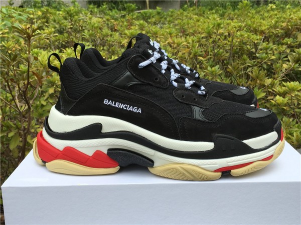 Balenciaga Triple S Black White Red 483513-W06E1-1000