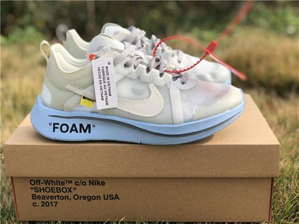 Nike Zoom Fly Off-White White Blue AJ4588-106