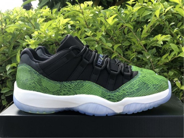 Jordan 11 Retro Low Green Snakeskin 528895-033