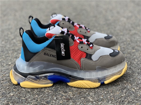 Balenciaga Triple S Clear Sole Blue Red 541624-W09O1-2120