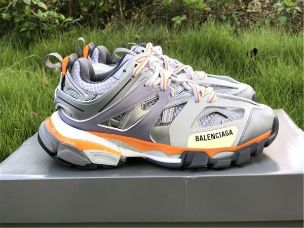 Balenciaga Track Trainers Silver/Orange/Purple 542436 -W2LA1-4009