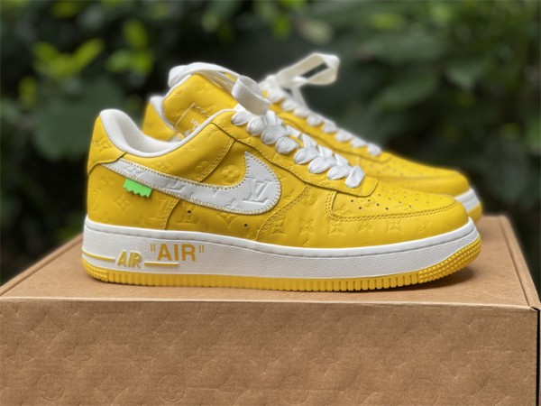 Louis Vuitton x Nike Air Force 1 University Yellow