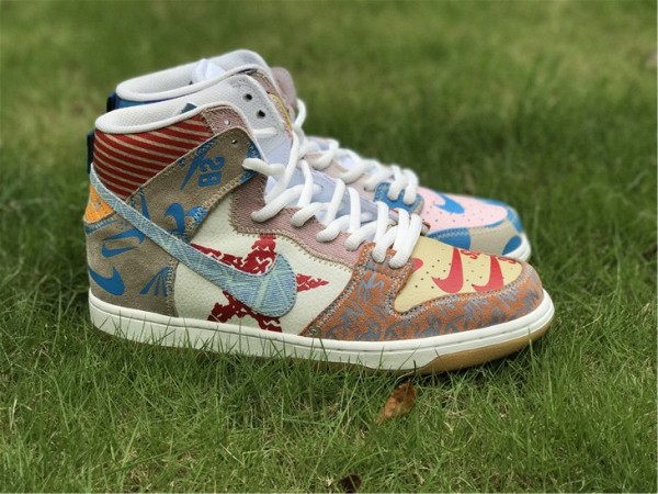 Nike SB Dunk High Thomas Campbell What the Dunk 918321-381