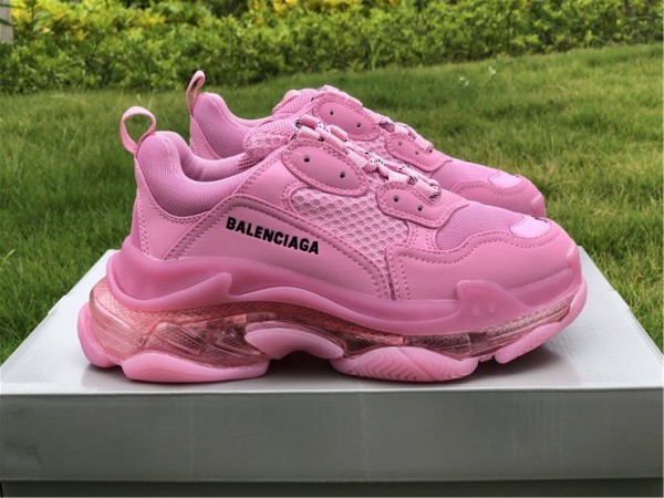 Balenciaga Wmns Triple S Clear Sole Pink 544351-W2GA1-5760