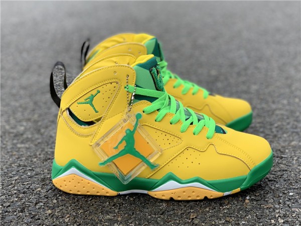 Air Jordan 7 Retro Patta Oregon Ducks PE - AT3375-300