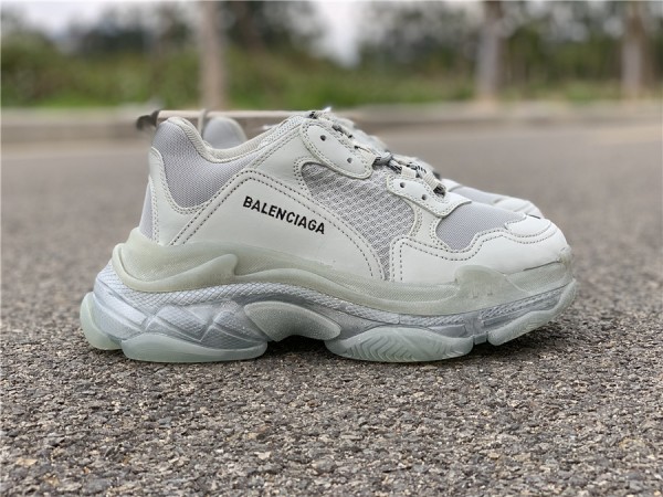 Balenciaga Triple S Trainers Clear Sole Grey 541624-W09O1-1705