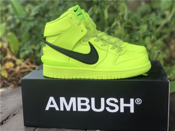 Nike Dunk High AMBUSH Flash Lime CU7544-300