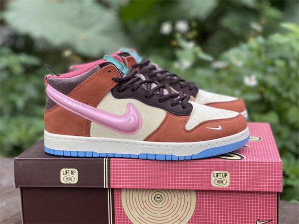 Nike Dunk Mid Social Status Free Lunch Chocolate Milk DJ1173-700