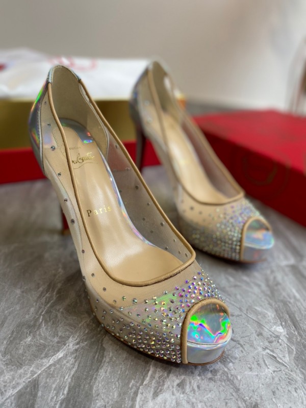 Christian Louboutin Rhinestone Inner Water Table Series Explosive Symphony Surrounded