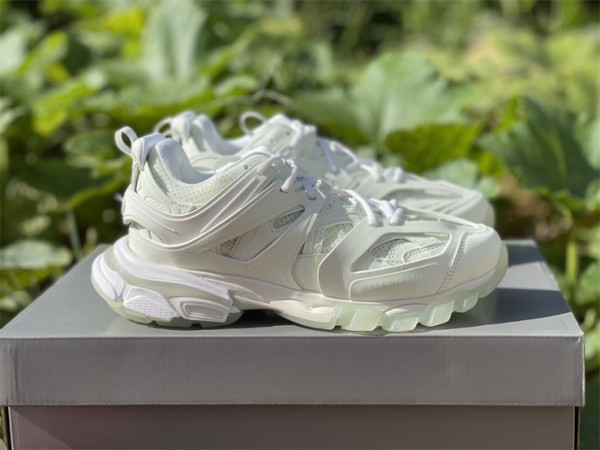 Balenciaga Track Sneaker Clear Sole All White 542436-W3CR1-9000