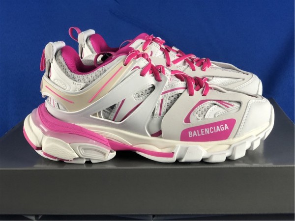 Balenciaga Wmns Track Sneaker White Fluo Pink 542436-W1GC3-9055