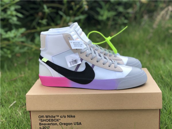 Nike Blazer Mid Off-White Wolf Grey Serena "Queen"AA3832-002