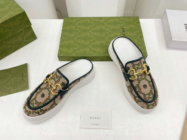 Gucci Horsebit Platform Slippers GCW025