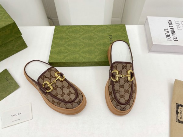Gucci Horsebit Platform Slippers GCW023