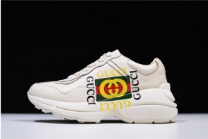 Gucci Rhyton Sneaker Ivory with Square Logo 500878-DRW00-9522