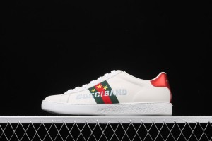 Gucci Ace Low-Top Sneaker White with Gucci Band and Stars 603693-0FI10-9069