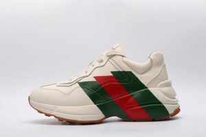 Gucci Rhyton Sneaker White with Web Print 523535-DRW00-9022