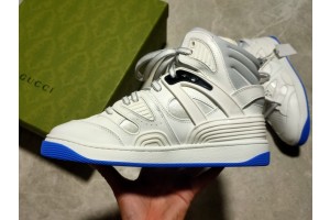 Gucci Basket Sneaker in White Demetra 661301-2SHA0-9014