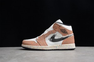 Air Jordan 1 Mid SE "Brushstroke Paint Splatter" DA8005-100