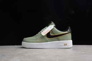 Nike Air Force 1 Low '07 LV8 Double Swoosh Olive Gold Black DA8481-300