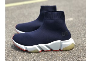 Balenciaga Speed Sneaker Navy/White-Yellow/Red 506344-W05G0-4102