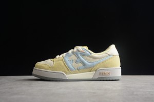 Fendi Match Yellow suede low-tops 7E1493AI1NF1H1F