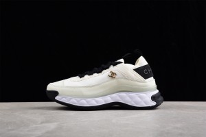 Chanel Low Top Trainer Velvet White G35617 Y53646 10800