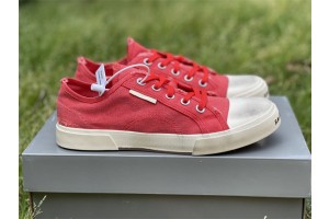 Balenciaga Paris Low Top Sneaker In Red 688754 W3RC1 6091