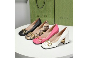 Gucci Horsebit Mid-heel Pumps 75mm