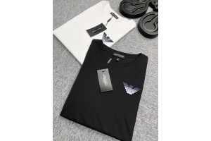  Armani Short Sleeve T-Shirt White/Black